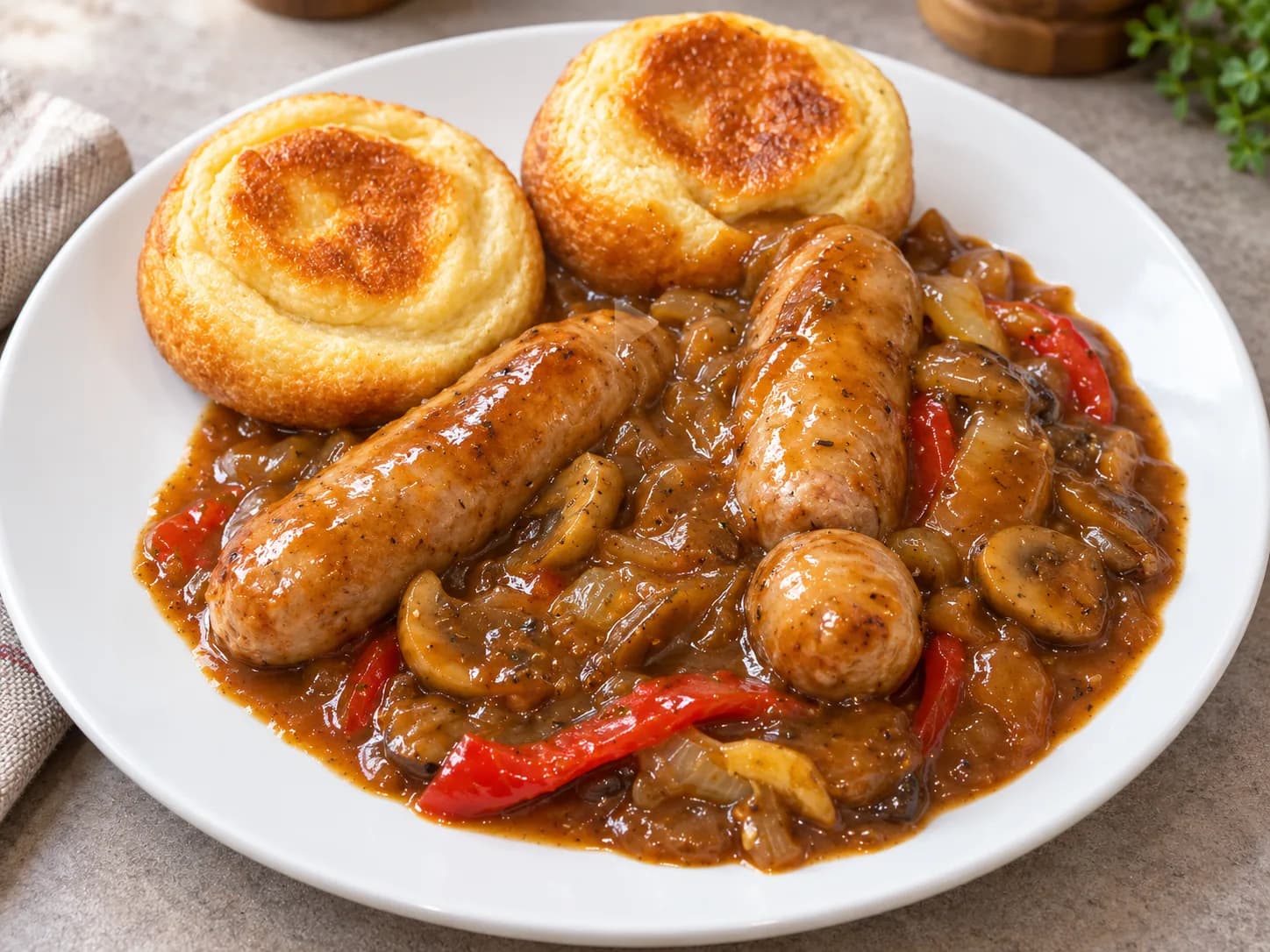 Slow Cooker Sausage Casserole recipe photograph