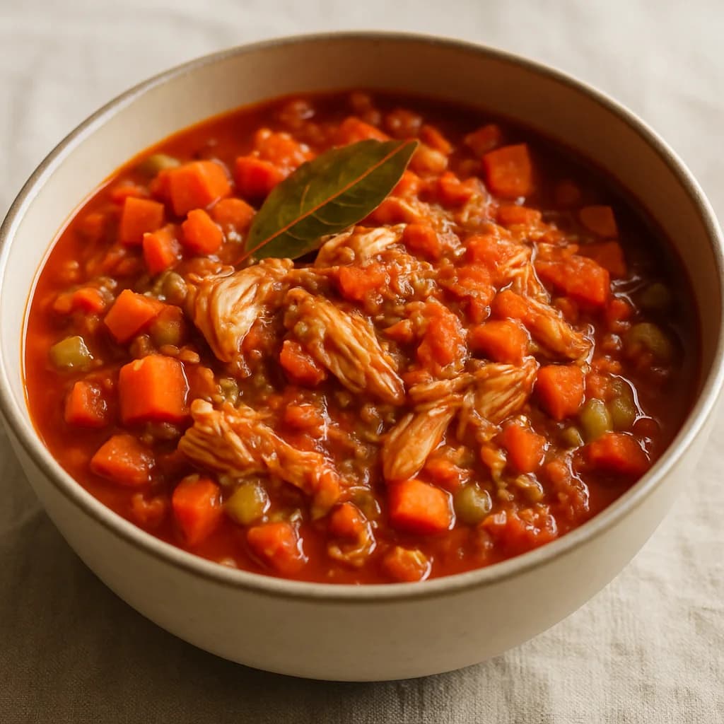 Slow Cooker Chicken Thigh, Carrot and Thyme Ragu recipe photograph