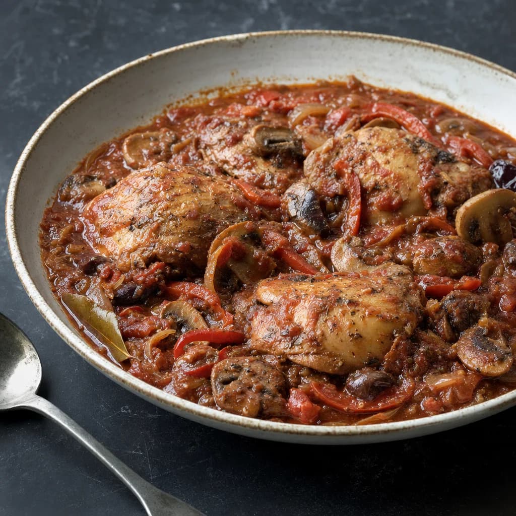 chicken cacciatore recipe photograph